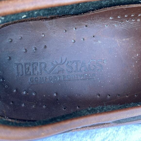 Deer Stags Duke “Newport” Men’s Leather Kiltie Tassel Loafers – Brown – Size 9 main image 9